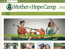 Tablet Screenshot of motherofhopecamp.com